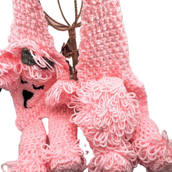 Pink Poodle Breed Puppy Dog Scarf Crochet Handmade byBren - Picture 6 of 8